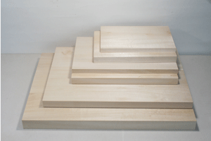 シナ材　４００×３５０×３０mmレリーフ板　長方形　