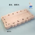 表札　  唐草大  朴材
