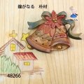 ブローチ　 鐘が鳴る　ピン付