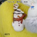 ブローチ　 雪の日　ピン付
