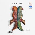 ブローチ　 インコ　ピン付