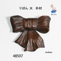 ブローチ　 りぼん　大　ピン付