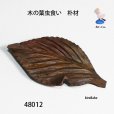 画像1: ブローチ　木の葉虫食い　ピン付 (1)