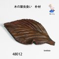 ブローチ　 木の葉虫食い　ピン付