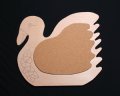 伝言板　  鳥　シナ材