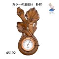 カラーの温度計　  ホワイト71　　朴材