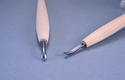 画像1: 彫刻刀ハイス鋼HSS　浅丸曲型４．５mm