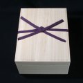 能面箱中　 桐材　紐付