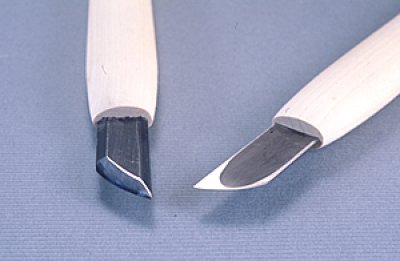 画像1: 彫刻刀ハイス鋼HSS　 ナギナタ型右１３．５mm