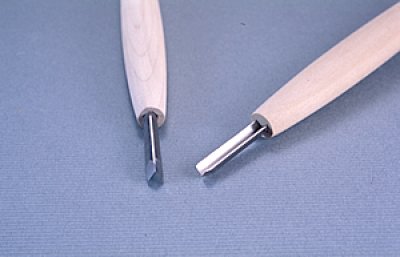 画像1: 彫刻刀ハイス鋼HSS　 三角型６mm