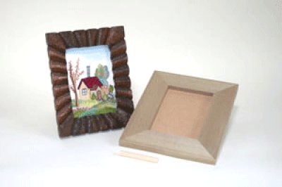 画像4: はがき額  幅広　朴材