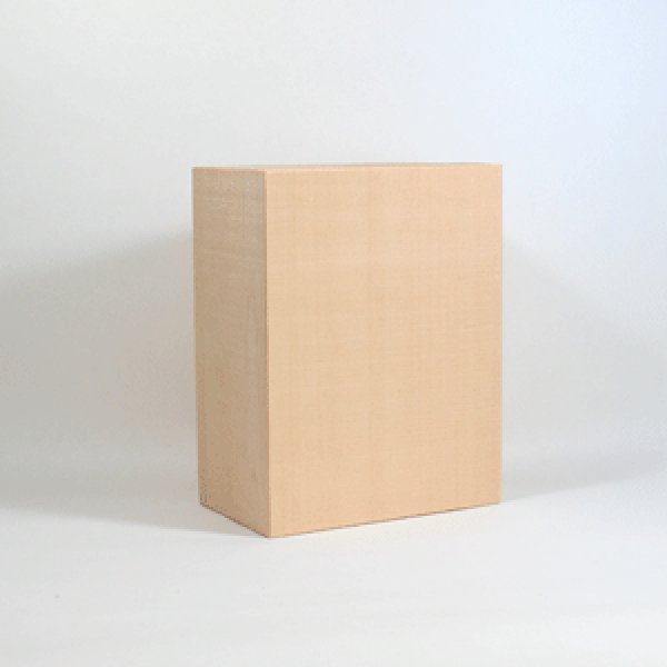 画像1: 能面材５号　24×18×10.5cm　 木曾桧材柾目材 (1)