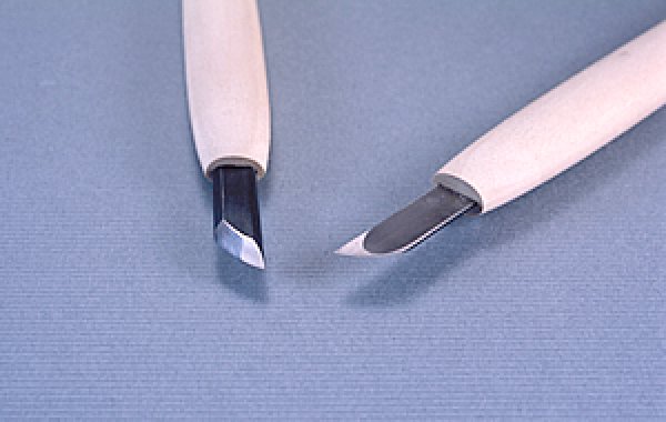 画像1: 彫刻刀ハイス鋼HSS　 ナギナタ型右７．５mm (1)