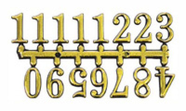 画像1: 文字符　アラビア数字　  ＢＦ-２０４ (1)