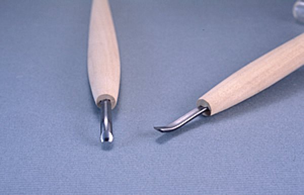 画像1: 彫刻刀ハイス鋼HSS　 浅丸曲型６mm (1)