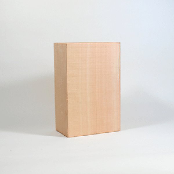 画像1: 能面材２号　24×15.5×９cm　 木曾桧材柾目材 (1)