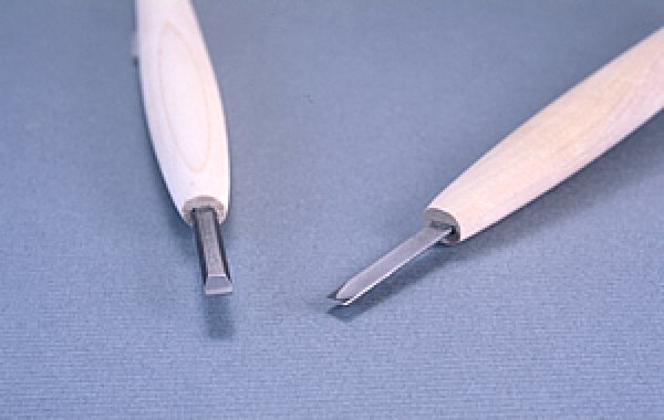 画像1: 彫刻刀ハイス鋼HSS　平型６mm (1)